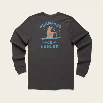 Футболка с длинным рукавом Ocean Offers в стиле джунглей — античный черный Howler Brothers