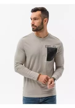 Футболка с длинным рукавом Ombre, бежевая