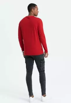 Футболка с длинным рукавом Ombre, красная