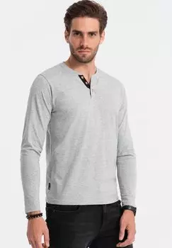 Футболка с длинным рукавом Ombre, серый меланж