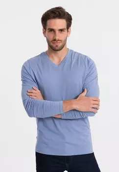 Футболка с длинным рукавом Ombre, светло-голубая