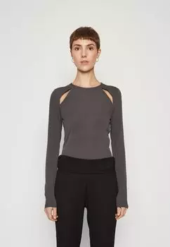 Футболка с длинным рукавом Onlbianca Cut Out ONLY, цвет asphalt