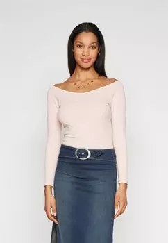 Футболка с длинным рукавом Onlcari Off Shoulder ONLY, цвет rose smoke