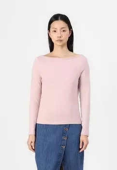 Футболка с длинным рукавом ONLLIVE LOVE BOATNECK ONLY, розовый