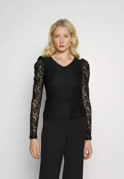 Футболка с длинным рукавом Onlpoula V Neck ONLY Tall, черный
