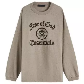 Футболка с длинным рукавом от университета Fear Of God Essentials, серый
