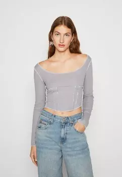 Футболка с длинным рукавом PANEL BDG Urban Outfitters, голубой