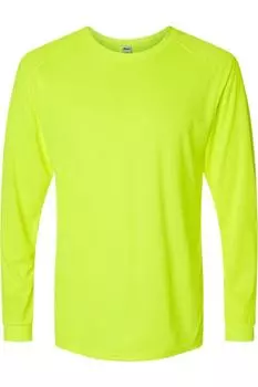 Футболка с длинным рукавом Paragon Long Islander Performance, цвет safety green