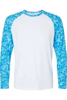 Футболка с длинным рукавом Paragon Panama Colorblock, цвет blue water