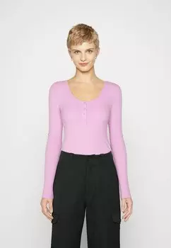 Футболка с длинным рукавом Pckitte Pieces, цвет pastel lavender