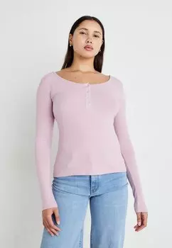 Футболка с длинным рукавом PCKITTE Pieces, фуксия