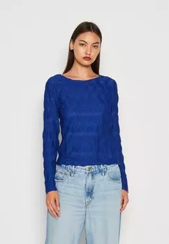 Футболка с длинным рукавом PCLOLA O NECK Pieces, синий мазарин