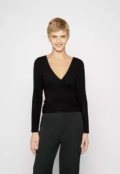 Футболка с длинным рукавом Pcorissy Wrap Pieces, черный