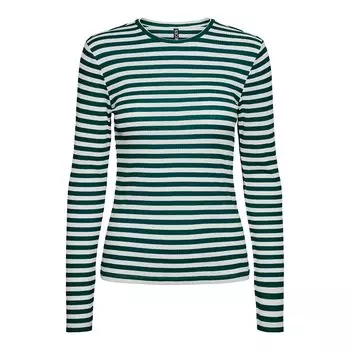 Футболка с длинным рукавом Pieces Ruka, зеленый