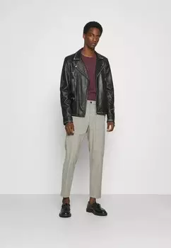 Футболка с длинным рукавом Pier One, бордо/черный/темно-синий