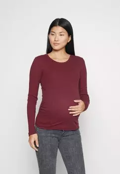 Футболка с длинным рукавом Pmtegan Pieces Maternity, цвет tawny port