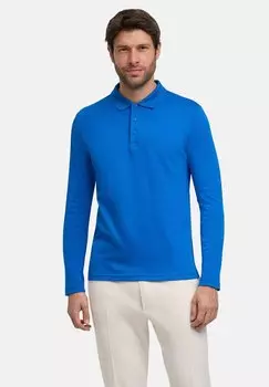 Футболка с длинным рукавом Polo FALKE, темно-синий