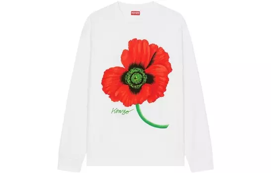 Футболка с длинным рукавом Poppy By Nigo Kenzo, белый