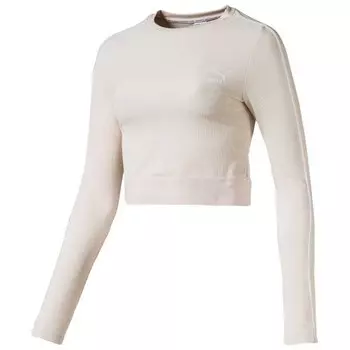 Футболка с длинным рукавом Puma Classics Rib, бежевый