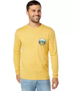 Футболка с длинным рукавом Quiksilver Port of Call Long Sleeve Tee, охра