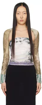 Футболка с длинным рукавом «Разноцветный ирис» Miaou