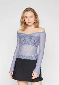 Футболка с длинным рукавом Rhia Bardot BDG Urban Outfitters, цвет blue (as sample)