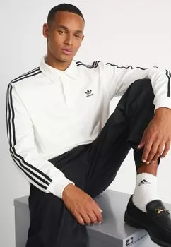 Футболка с длинным рукавом Rugby adidas Originals, белая