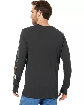 Футболка с длинным рукавом RVCA ANP Long Sleeve Tee, цвет Pirate Black