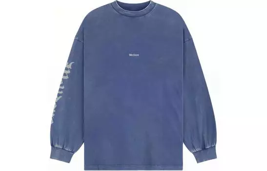 Футболка с длинным рукавом с логотипом WE11DONE, фиолетовый