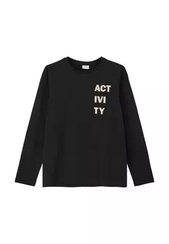 Футболка с длинным рукавом s.Oliver, черный