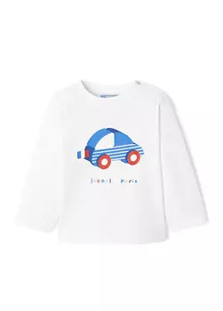 Футболка с длинным рукавом с рисунком для мальчика для мальчика Jacadi Paris