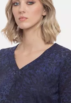 Футболка с длинным рукавом Sabina Camomilla Italia, синяя ВВС