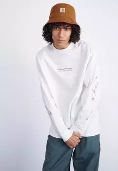 Футболка с длинным рукавом Safety Pin Carhartt WIP, цвет white/bordeaux