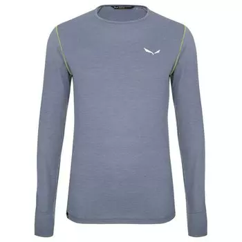 Футболка с длинным рукавом Salewa Pedroc Alpine Wool, синий