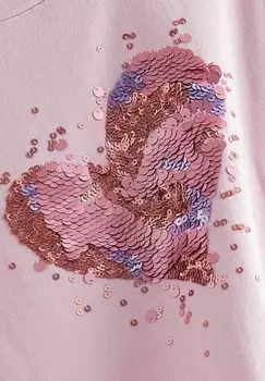 Футболка с длинным рукавом SEQUIN LONG SLEEVE Next, розовый