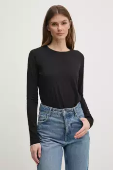 Футболка с длинным рукавом Sisley, черный