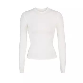 Футболка с длинным рукавом SKIMS Cotton Jersey, цвет Marble