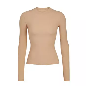 Футболка с длинным рукавом SKIMS Fits Everybody, цвет Clay