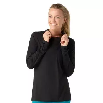 Футболка с длинным рукавом Smartwool Merino Sport 120 Hoodie, черный