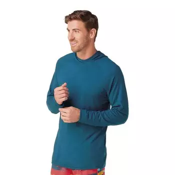 Футболка с длинным рукавом Smartwool Merino Sport 150 Hoodie, синий