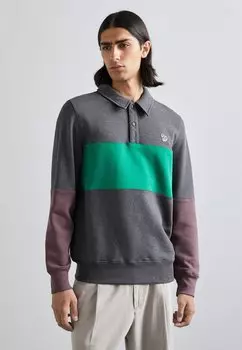 Футболка с длинным рукавом SNAPCOLLAR ZEBRA PS Paul Smith, темно-серый