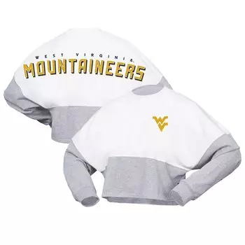 Футболка с длинным рукавом Spirit Jersey West Virginia Mountaineers, белый