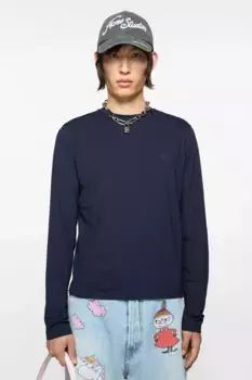 Футболка с длинным рукавом - стандартный крой Acne Studios, Navy blue