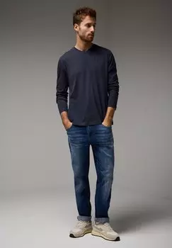 Футболка с длинным рукавом Street One MEN, темно-синий