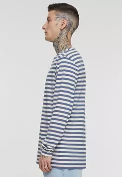 Футболка с длинным рукавом Stripe Ls Urban Classics, белоснежный винтажный синий