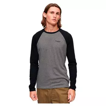 Футболка с длинным рукавом Superdry Essential Baseball, серый