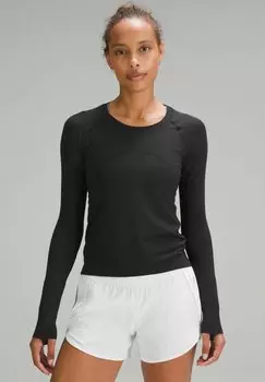 Футболка с длинным рукавом Swiftly Tech Long-Sleeve 2.0 Race Length lululemon, цвет black black
