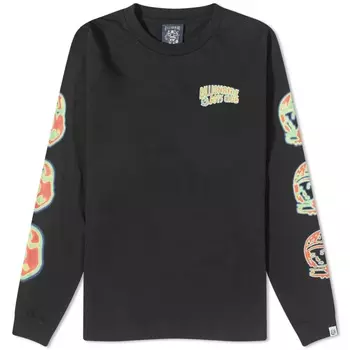 Футболка с длинным рукавом «Тепловая карта» Billionaire Boys Club, черный