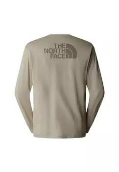 Футболка с длинным рукавом The North Face, светло-серый