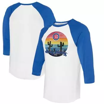 Футболка с длинным рукавом Tiny Turnip Chicago Cubs, белый